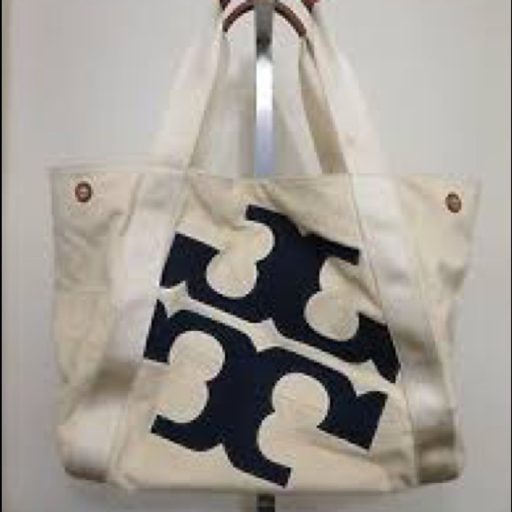 Tory Burch Canvas Shopper Tote